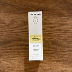 New Clearstem YOUARE SUNSHINE sunscreen